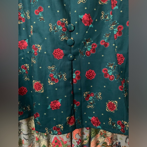 NWT Voodoo Vixen Cherry Floral Blossom Dress - Picture 4 of 7